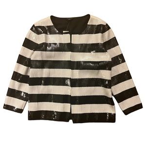 Ann Taylor sequined blazer, size M, NWT. Ready for holiday parties!